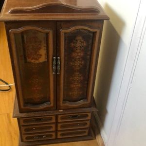 Antique Wardrobe style jewelry box